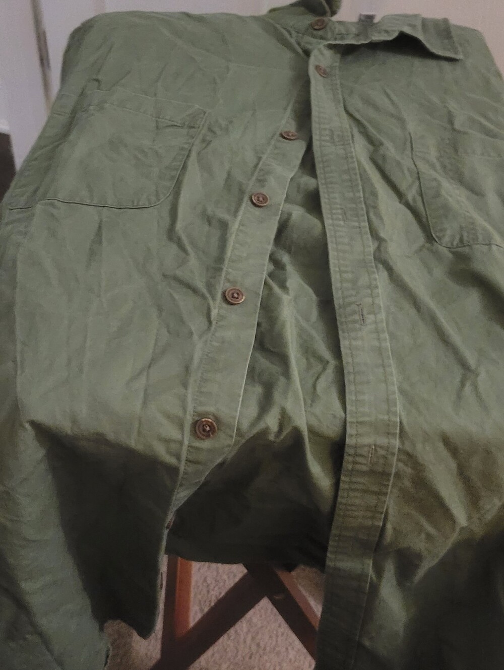 Goodfellow & Co Olive Green Long Sleeve Shirt